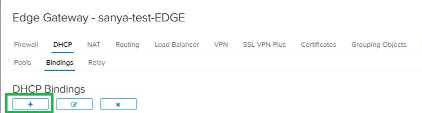 DHCP binding