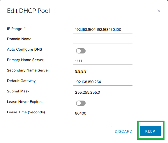 DHCP сервер