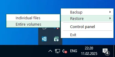 Восстановление данных в Veeam Cloud Connect